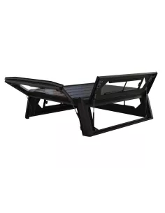 Hardtop Contour noir lisse avec fenêtre Toyota Tacoma Gen 3 benne