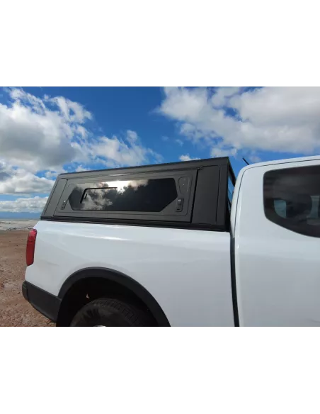 Hardtop Contour noir/ lisse avec fenêtre latérale pour Ford Ranger