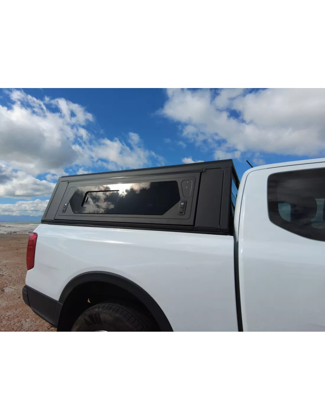 Hardtop Black Contour / Glatt mit Seitenfenster für Ford Ranger
