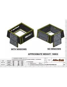 ModCAP Base pour benne 5 5' avec fenêtres Alu-Cab ALU CAB - 2