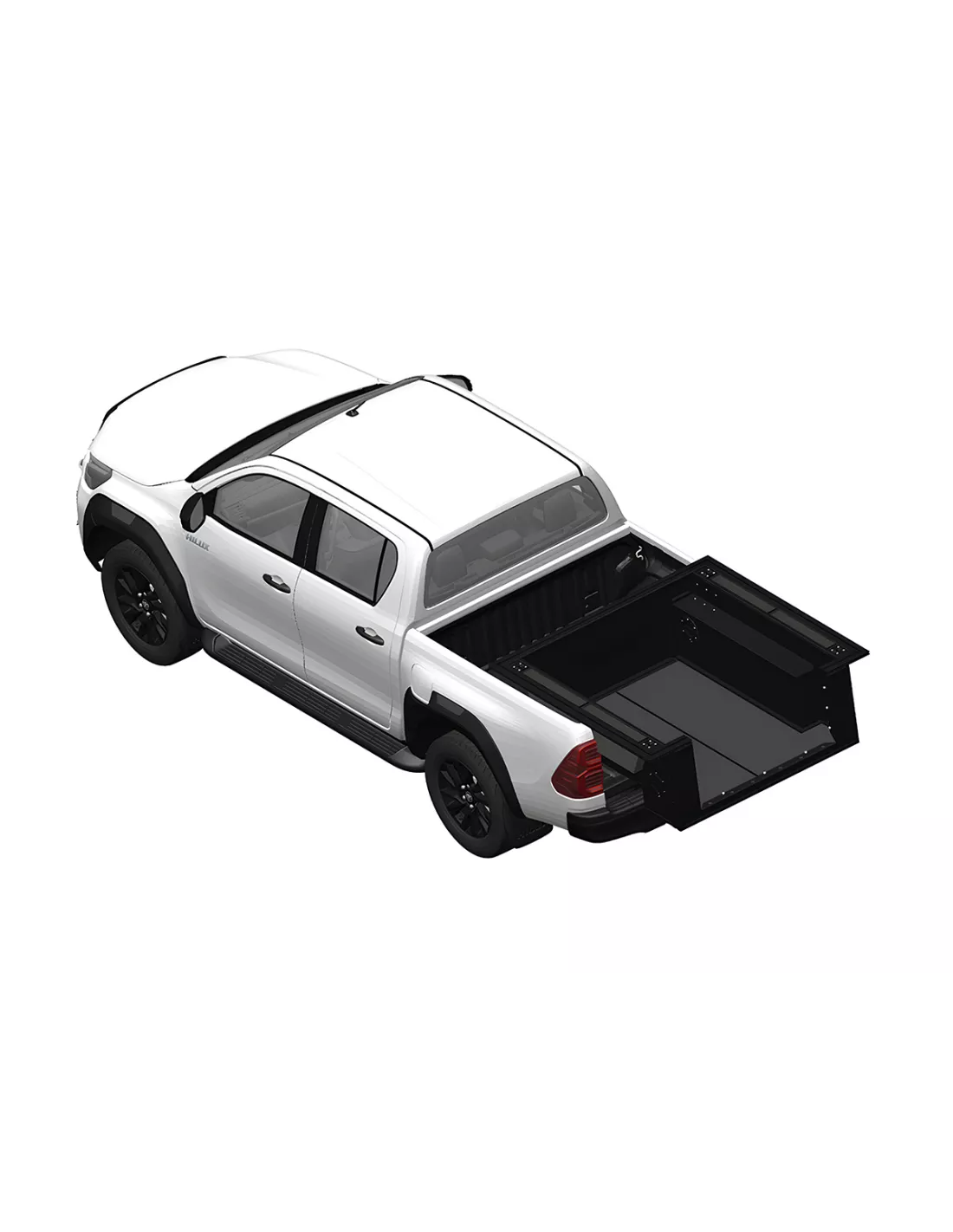 Plateforme ModCAP Alu-Cab Drive Off pour double cabine ALU CAB -