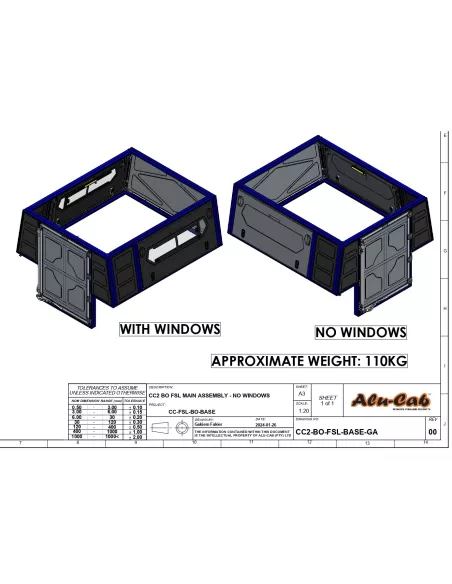 ModCAP Base XC avec fenêtres Alu-Cab ALU CAB - accessoire 4x4