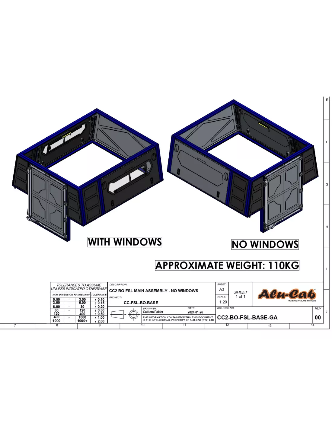 ModCAP Base XC avec fenêtres Alu-Cab ALU CAB - accessoire 4x4