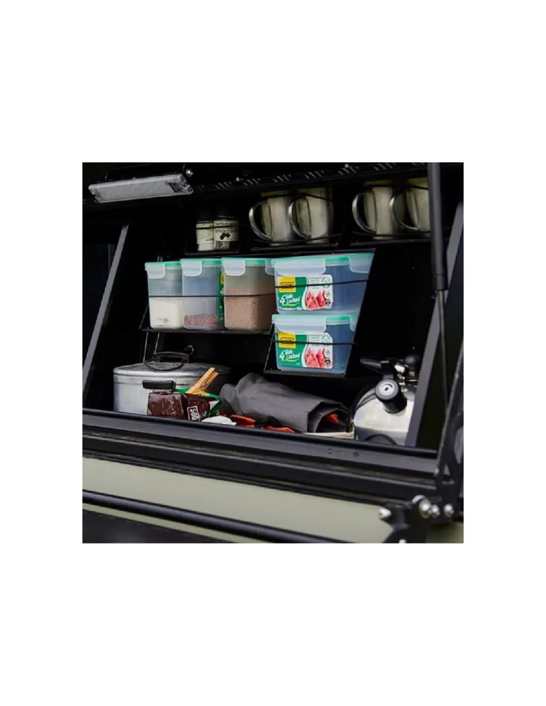 Compartiment latéral large intérieur 730mm x 750mm + Kit Cuisine pour