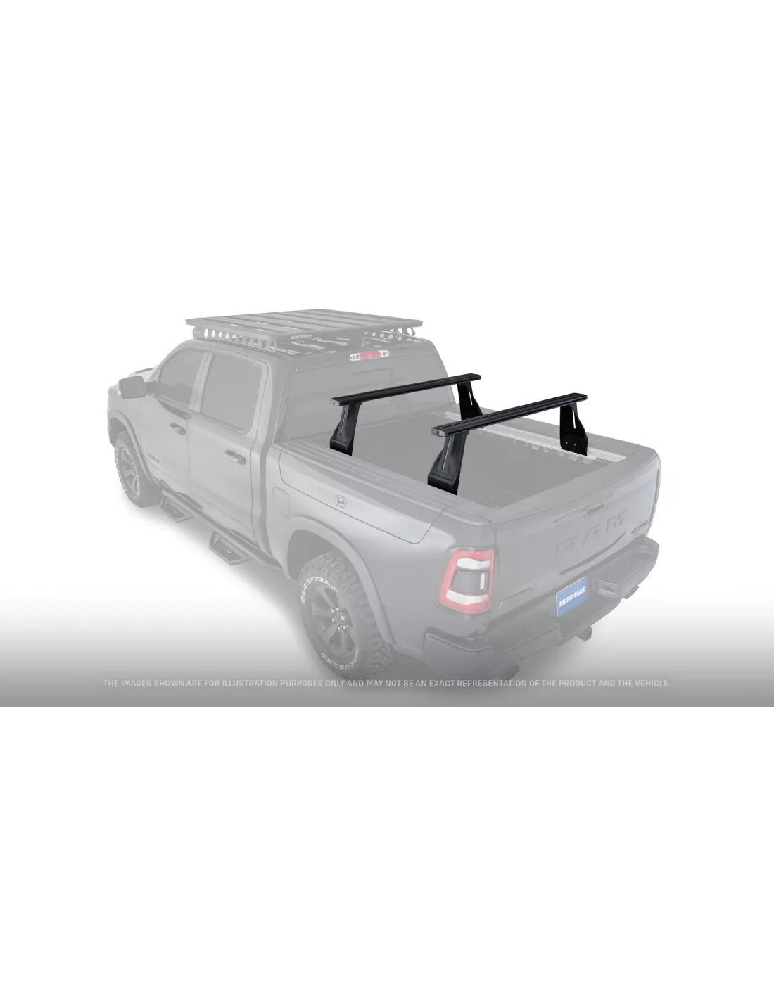Kit 2 barres de benne 1260 mm sytème Reconn-Deck Dodge Ram RHINO RACK