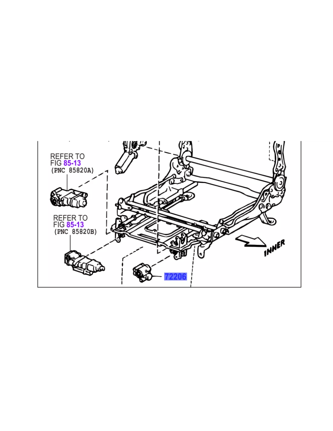 HDJ80 Electrical Seatless Screw Housing TOYOTA - 4x4 Zubehör
