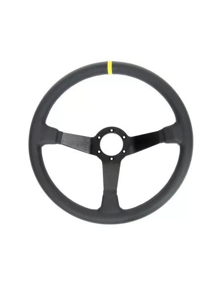 Volant Racing en cuir noir Ø380 DTC PARTS - accessoire 4x4