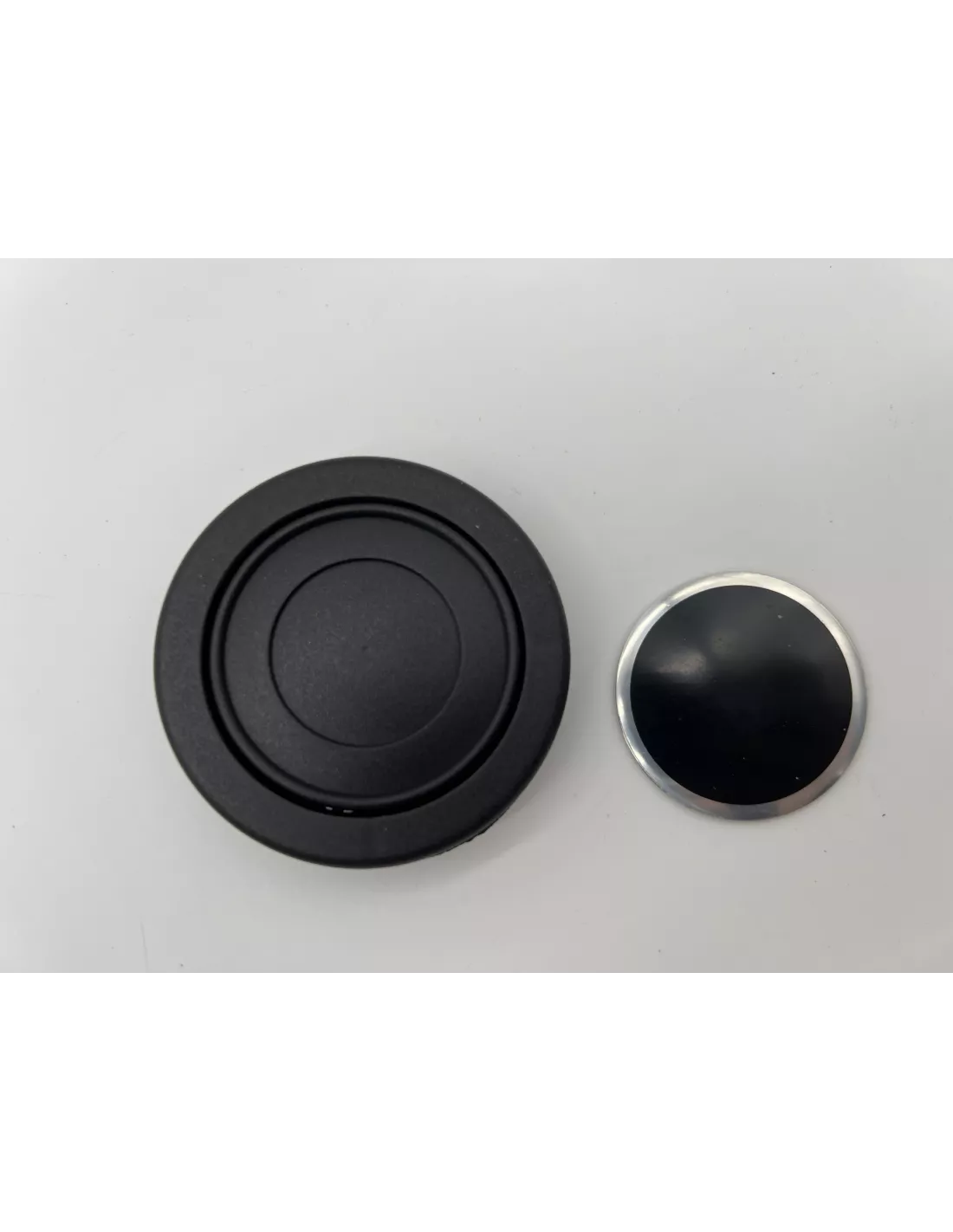 Volant Racing en cuir noir Ø380 en peau retournée DTC PARTS -