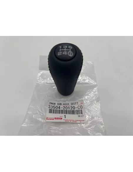 Pommeau levier vitesses cuir noir 5 rapports KDJ9 KDJ12 Hilux TOYOTA