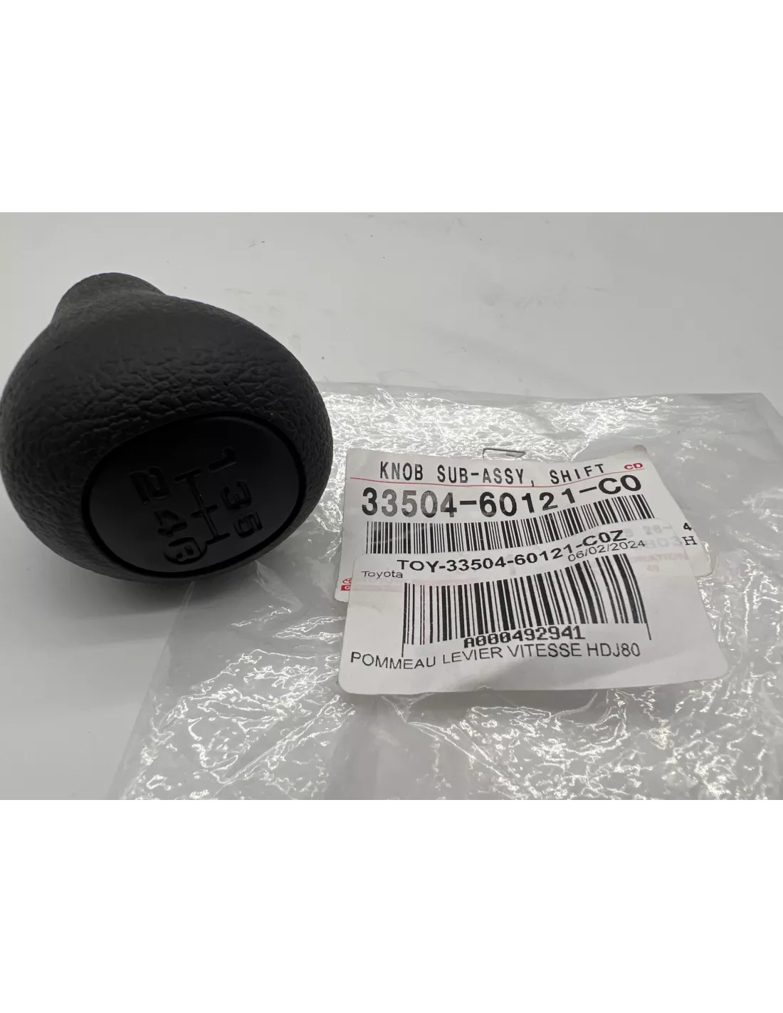 Pommeau levier vitesses plastique 5 rapports HDJ80 TOYOTA -