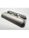 Plaquette double ancrage Aero aluminium brut AERO - accessoire 4x4
