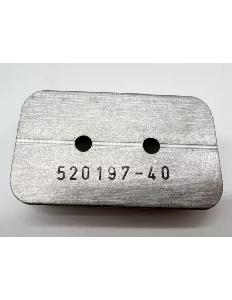 Plaquette double ancrage Aero aluminium brut AERO - accessoire 4x4