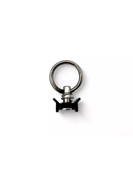 Pion simple arrimage Aero noir avec anneau 1500Kg DTC PARTS -