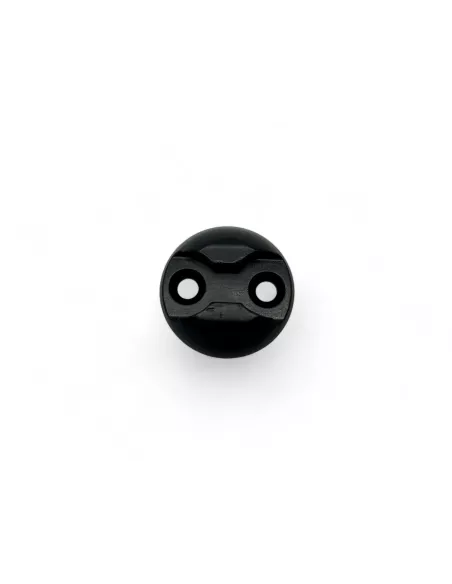 Plaquette simple ancrage Aero aluminium anodise noir DTC PARTS -