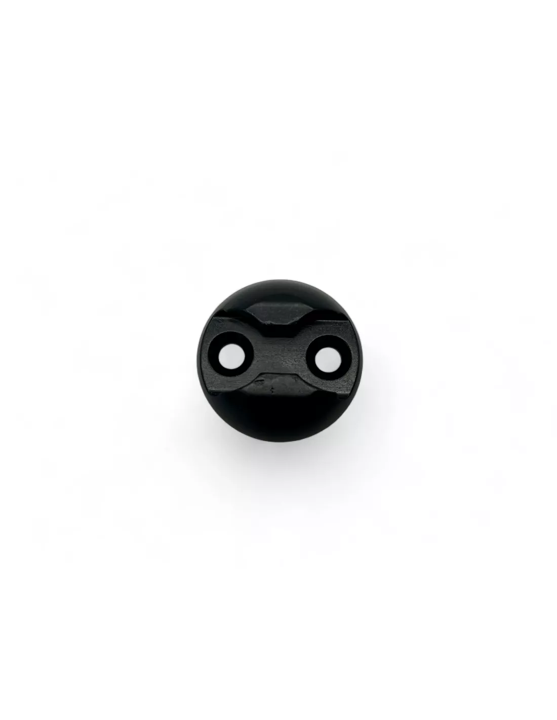 Plaquette simple ancrage Aero aluminium anodise noir DTC PARTS -
