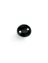 Plaquette simple ancrage Aero aluminium anodise noir DTC PARTS -