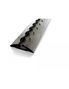 Rail arrimage Aero semi circulaire aluminium anodise noir 1000mm DTC