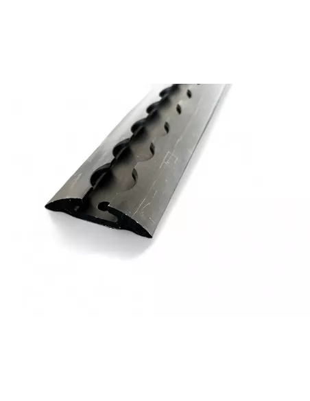 Rail arrimage Aero semi circulaire aluminium anodise noir 1000mm DTC