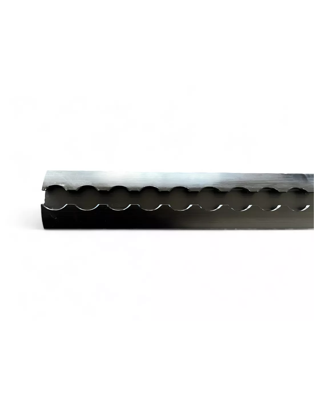 Rail arrimage Aero semi circulaire aluminium anodise noir 2000mm DTC