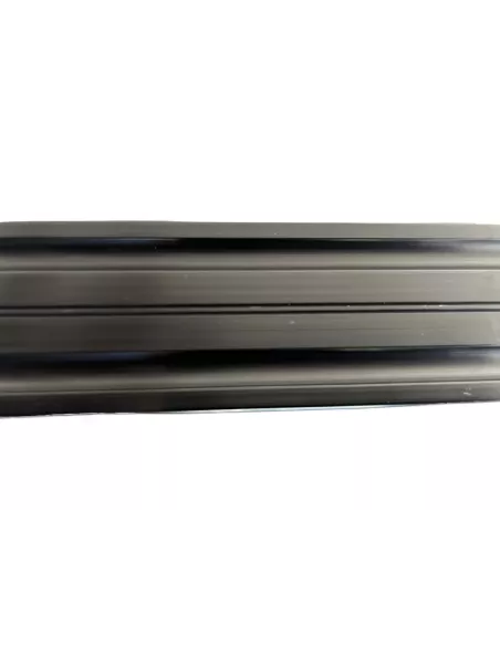 Rail arrimage Aero semi circulaire aluminium anodise noir 2000mm DTC
