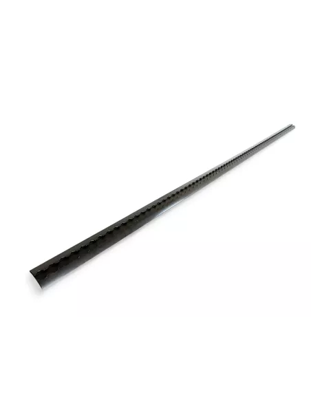 Rail arrimage Aero semi circulaire aluminium anodise noir 2000mm DTC