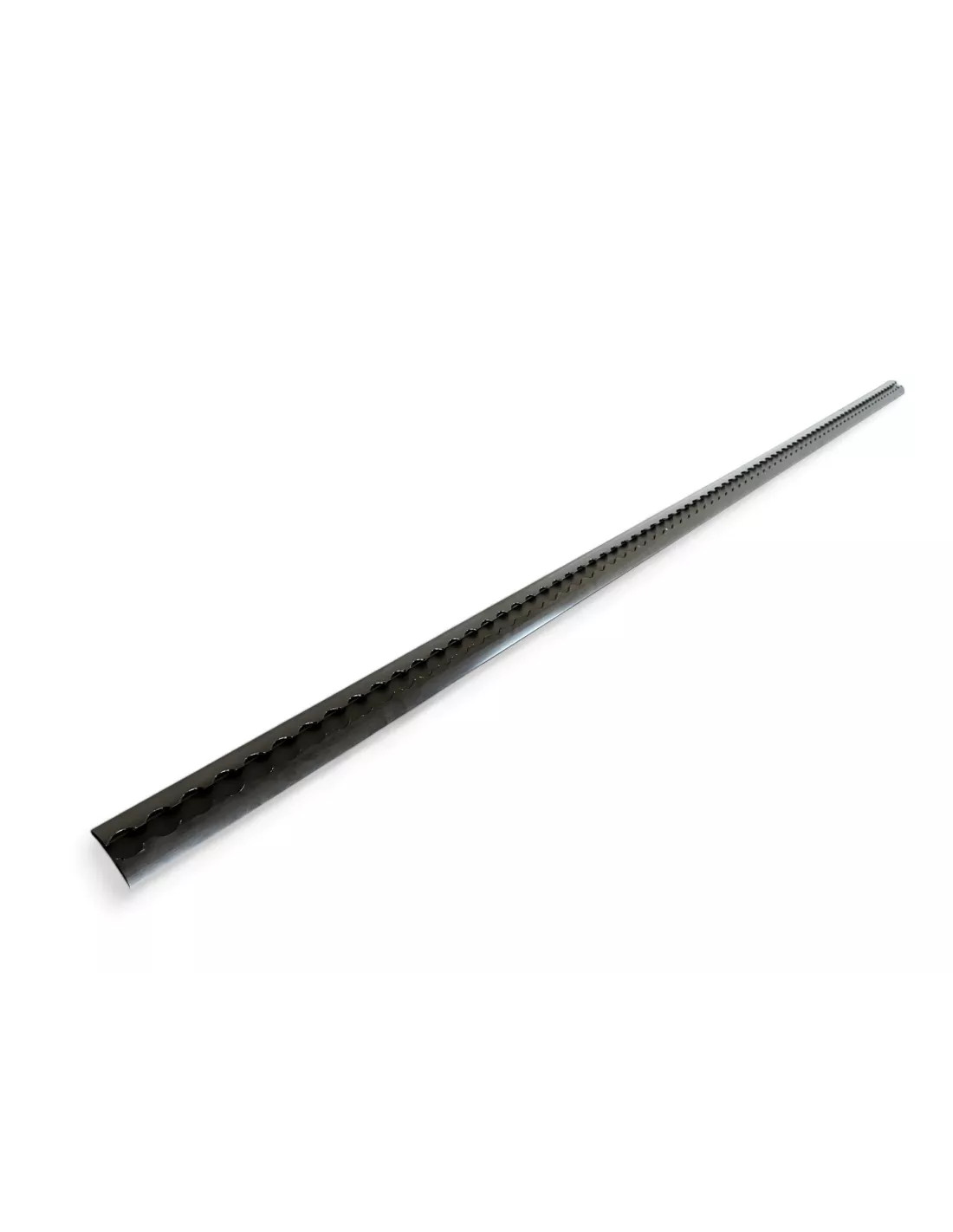 Rail arrimage Aero semi circulaire aluminium anodise noir 2000mm DTC