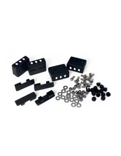 Pieds pour barres de toit transversales 60 mm en noir Alu-Cab ALU CAB