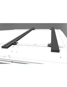 Füße für Kreuzdachstäbe 00 mm in schwarzer Alu-Kabine ALU CAB 2