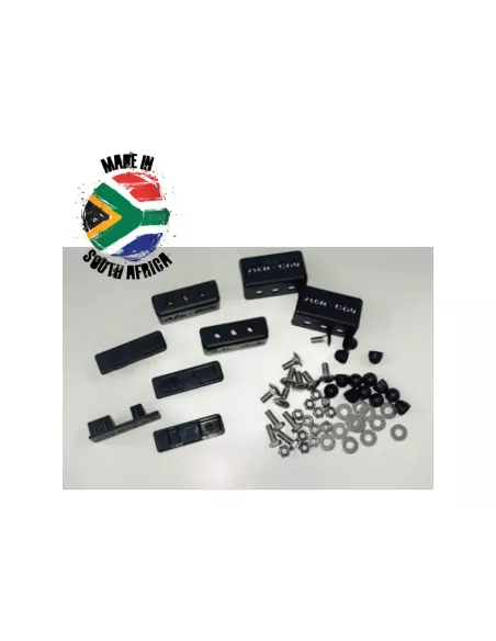 Pieds pour barres de toit transversales 40mm noir Alu-Cab ALU CAB -