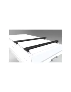 Paar Kreuz Dachbars 1250mm Alukabine - orange Kappen 2