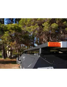 Paar Kreuzdachbar 1450mm Alukabine - orange Kappen