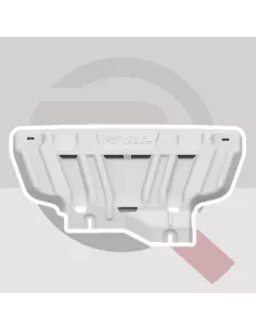 Protection inférieure avant alu 6mm Ford Ranger 2023+