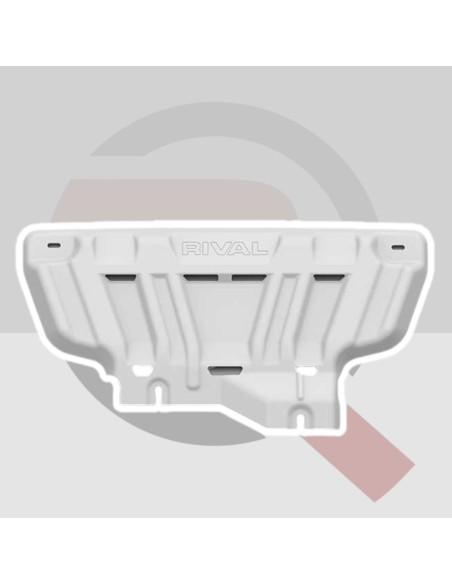 Plaque de protection radiateur RIVAL alu 6mm Ford Ranger 2023+