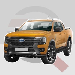 Black bumper bar with Ford...