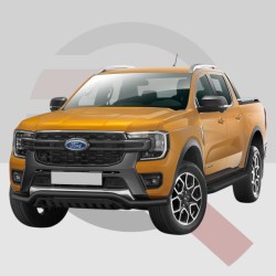 Black bumper bar with Ford...