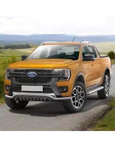 Barre de pare-choc inox avec plaque de protection Ford Ranger 2023+ 2
