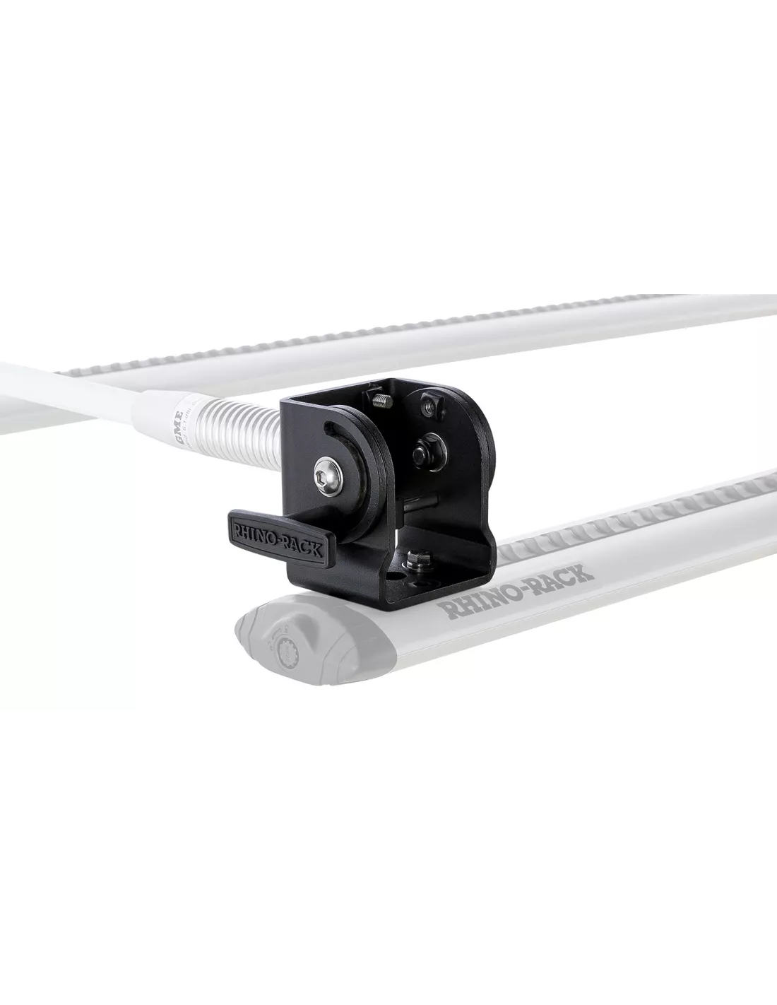 Support pliant rabatable d'antenne ou led pour galerie et barre de