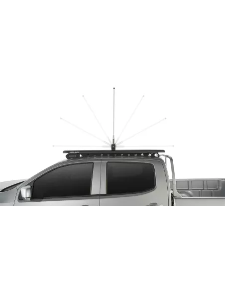 Support pliant rabatable d'antenne ou led pour galerie et barre de