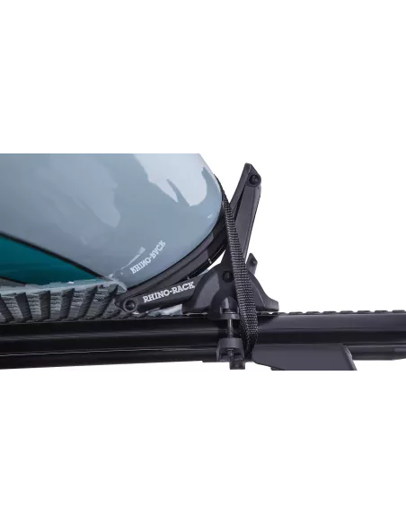 Porte kayak sur barre universelle chargement latéral RHINO RACK -