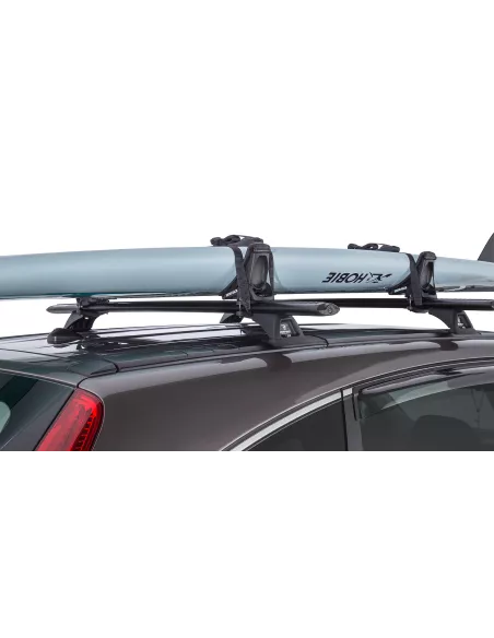 Porte kayak sur barre universelle chargement latéral RHINO RACK -
