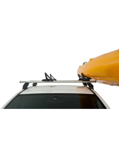 Kit porte kayak sur barre de toit et galerie avec chargement latéral