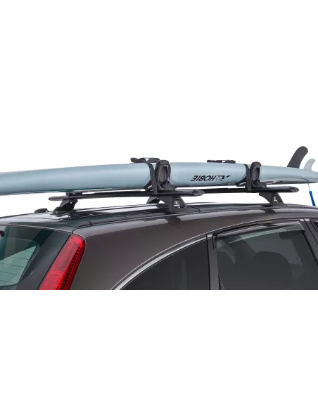 Kit porte kayak sur barre de toit et galerie avec chargement latéral