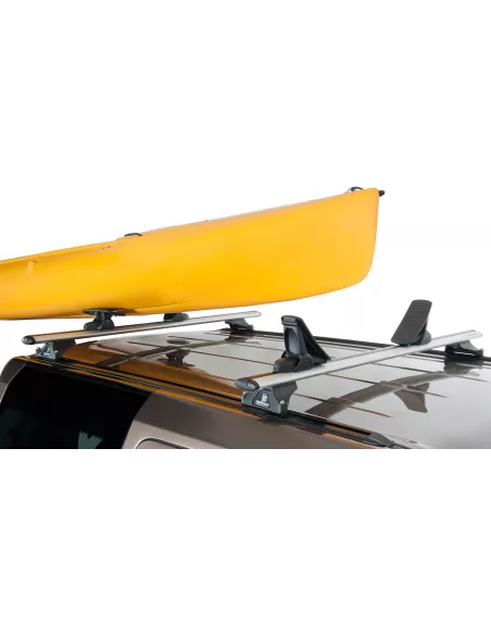 Kit porte kayak sur barre de toit et galerie avec chargement arrière