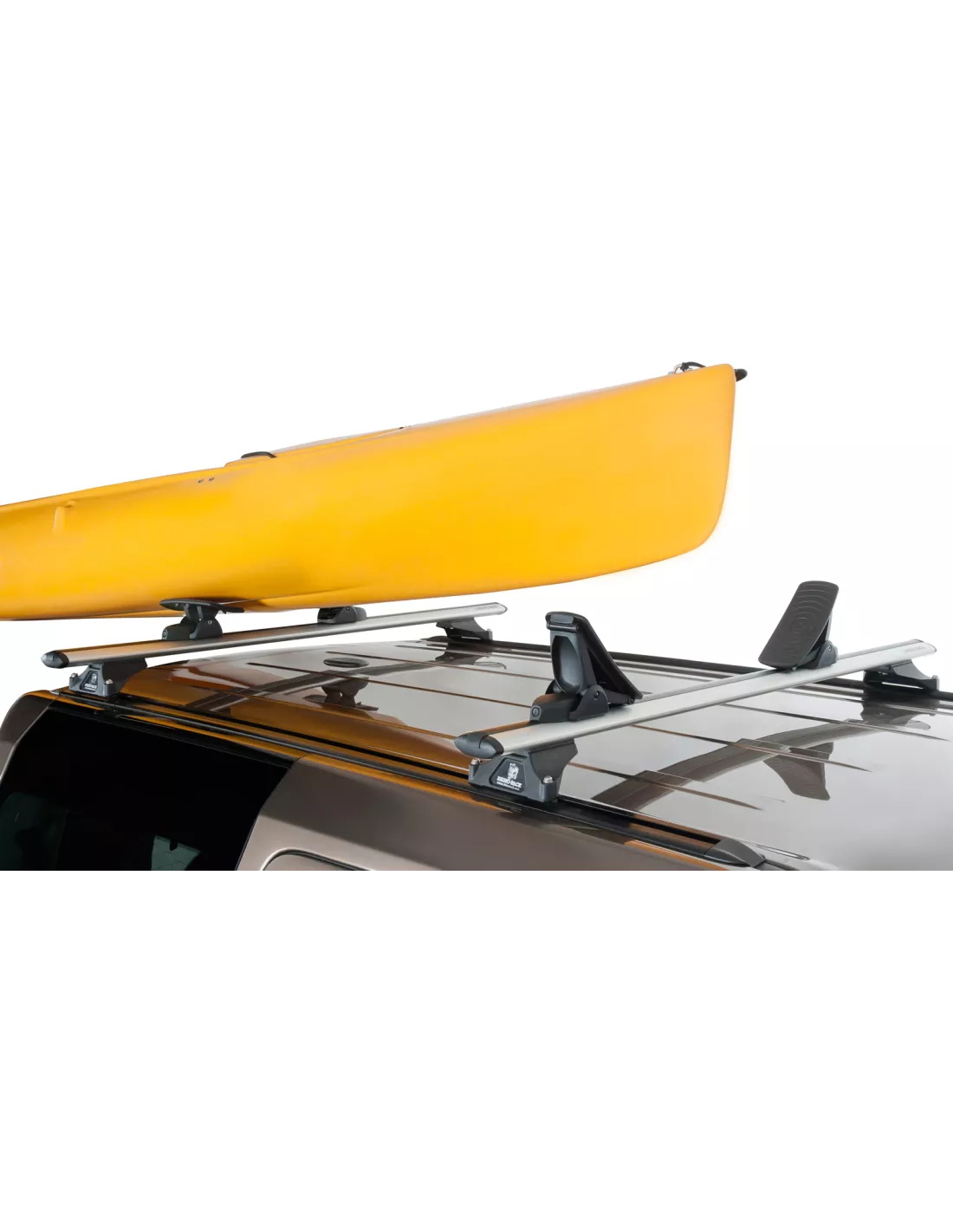 Kit porte kayak sur barre de toit et galerie avec chargement arrière
