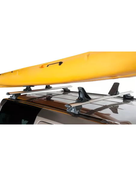 Kit porte kayak sur barre de toit et galerie avec chargement arrière