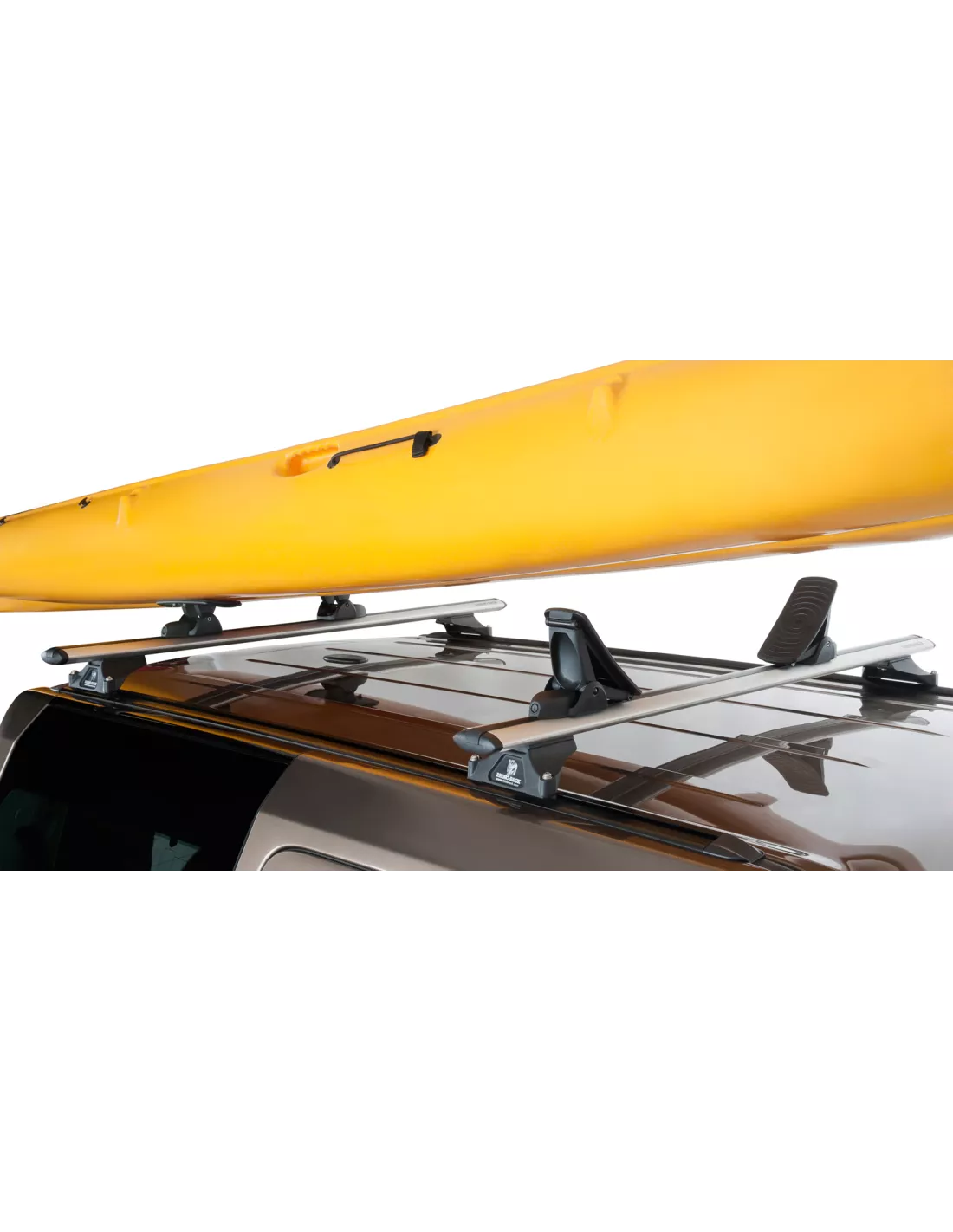 Kit porte kayak sur barre de toit et galerie avec chargement arrière