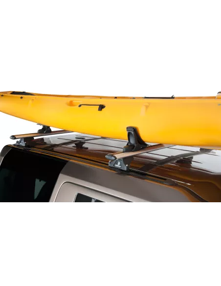 Kit porte kayak sur barre de toit et galerie avec chargement arrière