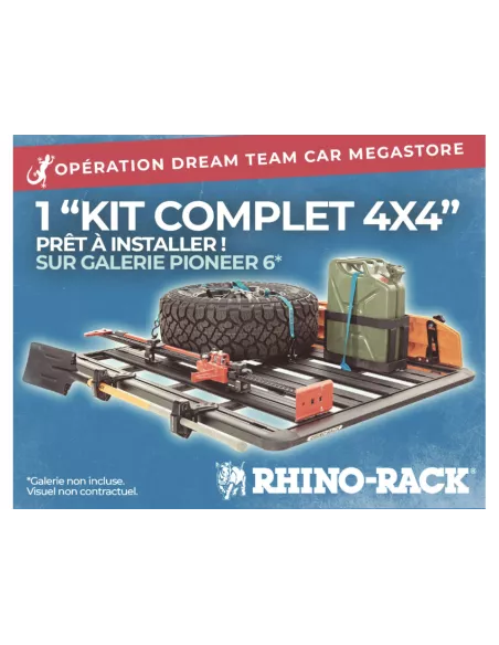 Pack 4x4 sur galerie Rhino Rack Pioneer 6 RHINO RACK - accessoire 4x4