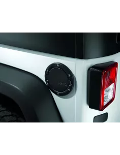 Trappe à carburant en aluminium noir satiné pour Jeep Wrangler JK DTC