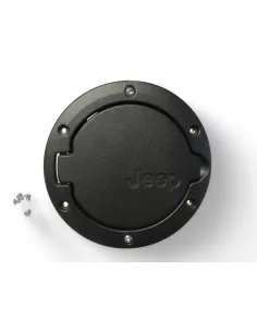 Trappe à carburant en aluminium noir satiné pour Jeep Wrangler JK DTC 2